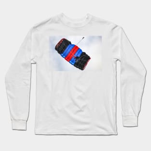 Tricolor Skydiver at Hahnweide Airfield, Germany Long Sleeve T-Shirt